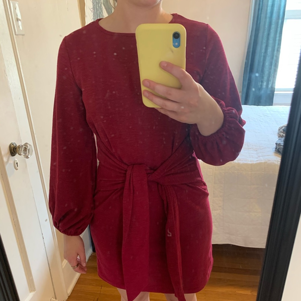 red dress